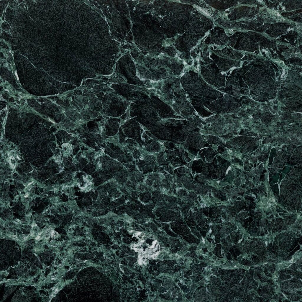 Dark green natural stone with dramatic veining